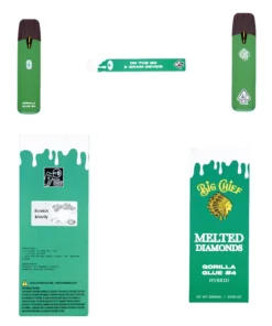 BIG CHIEF - DISPOSABLE RECHARGEABLE VAPE CARTS - MELTED DIAMONDS - 2G (2000MG)