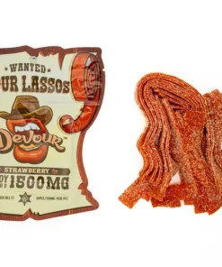 DEVOUR - SOUR LASSOS - GUMMIES - 1500MG (10 PIECES - 150MG PER PIECE)