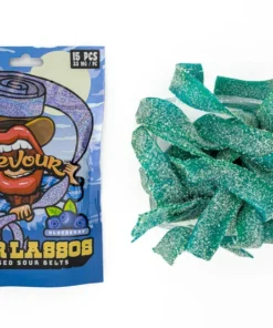 DEVOUR - SOUR LASSOS - INFUSED GUMMIES - 500MG (15 PIECES - 33MG PER PIECE)