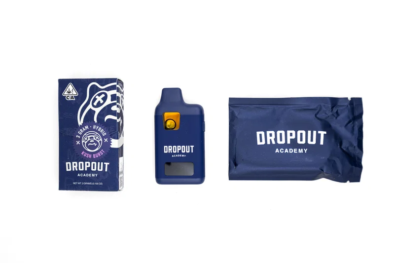 DROPOUT ACADEMY - DISPOSABLE RECHARGEABLE VAPE CART - SUGAR RESIN - 3G (3000MG) BLUE BOX