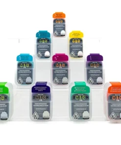 BOUTIQ - DISPOSABLE RECHARGEABLE VAPE CARTS - V.5 SWITCH TRIPLE TANK - W/ LIQUID LIVE DIAMONDS 2G (2000MG - 0.7G PER TANK)