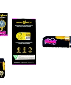 MUHA MEDS - DISPOSABLE RECHARGEABLE FULL SPECTRUM VAPE PEN CARTS - 2G (2000MG)